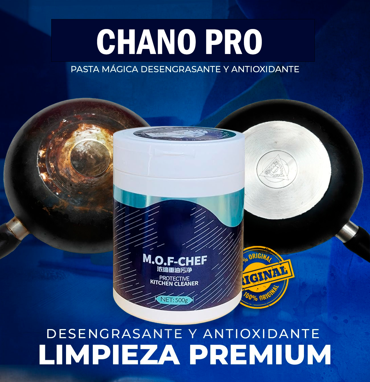 CHANO PRO (DESENGRASANTE POTENTE) 500 GR /ENVIO GRATIS