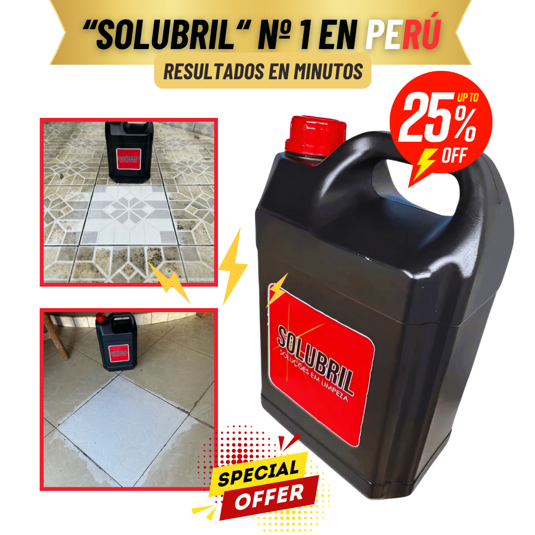 SOLUBRIL SOLUCIÓN EN LIMPIEZA PARA PISOS 1 LITRO / ENVIO GRATIS